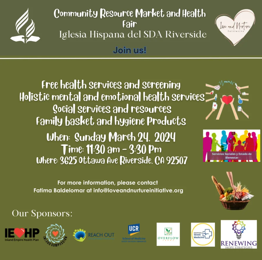 Community Resource Market & Health Fair flyer — click to enlarge